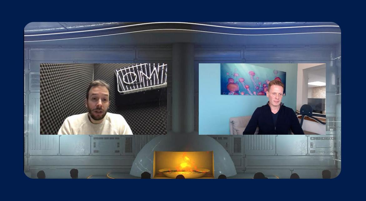 Virtual remote studio - Fireside chats