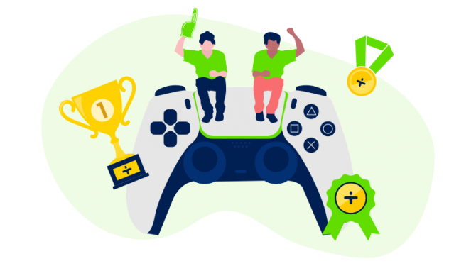 Virtual event sponsorship and monetization - virtual event through gamification