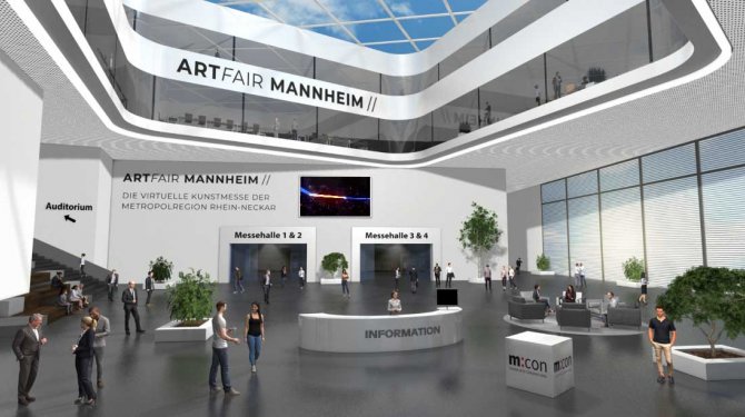 ArtFair Mannheim Diseño de eventos - Hall de entrada